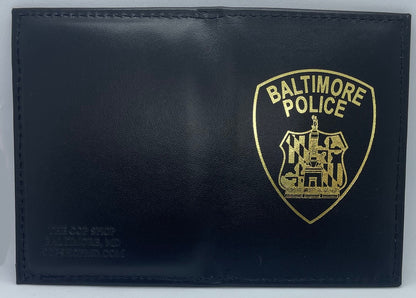 Single ID Recessed Badge Wallet BPD Baltimore Police Dept Small Retired Badge