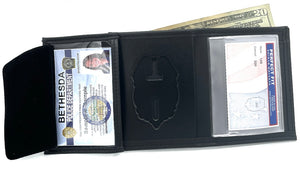 Tri-Fold Recessed Badge Wallet