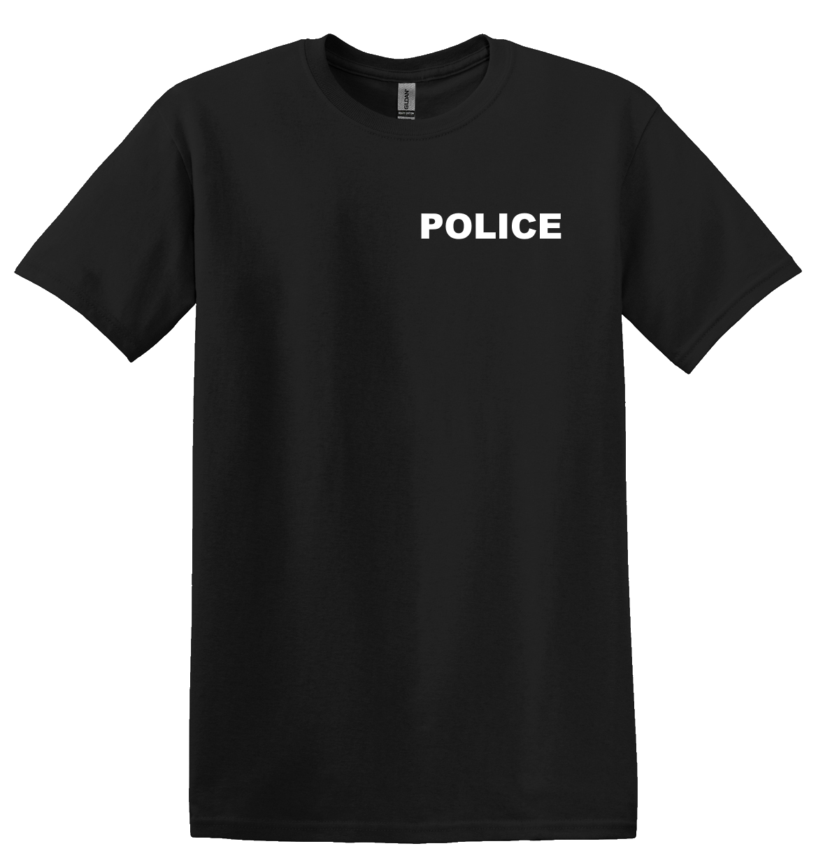 T-Shirt screen printed POLICE front and back