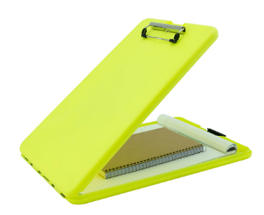 SlimMate Storage Clipboard - Hi-Vis Yellow - Letter/A4