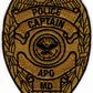 Patch APG Police Badges 3.5"