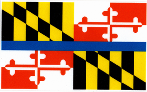 Decal MD Flag Full Color Thin Blue Line