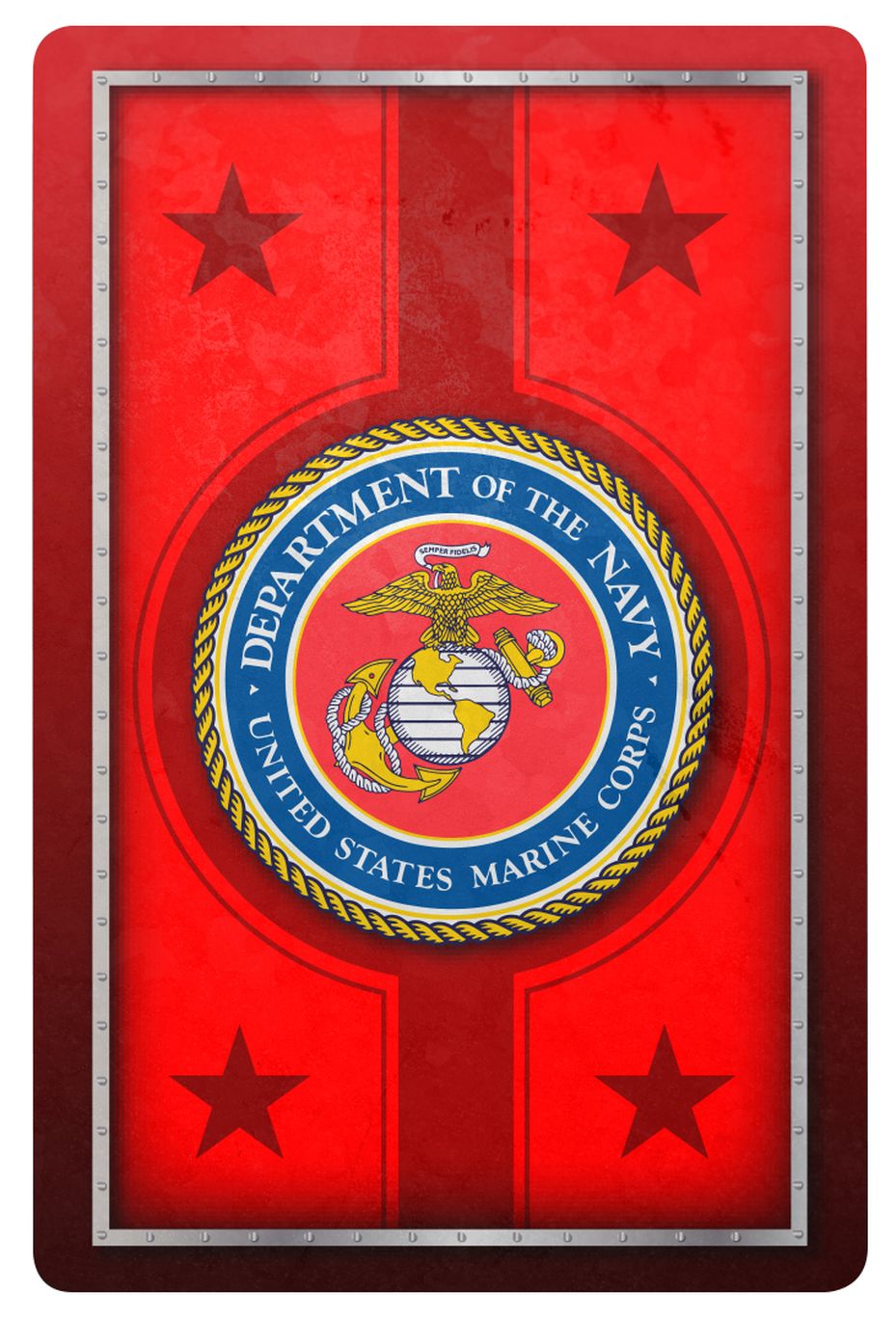 Allied Products Heroes Series Marine Corps Medallion Small Magnet 2.5" diam... 
